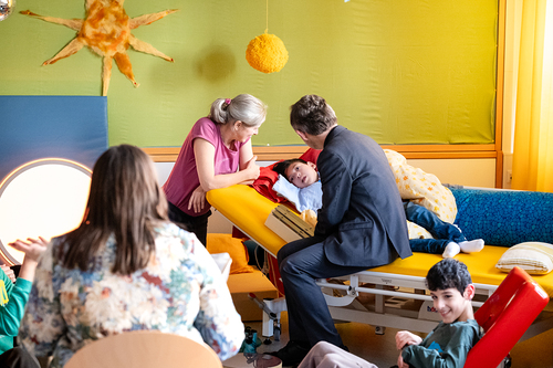 Schulbesuch Blaue Schule
