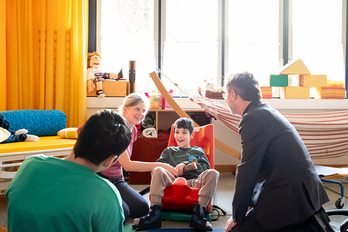 Schulbesuch Blaue Schule